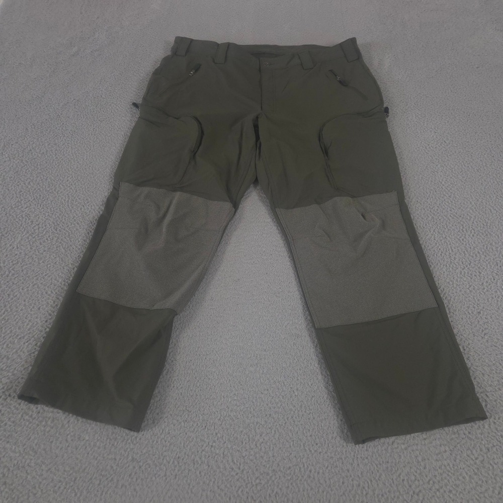 Alaskan Hardgear Pants Mens 40x30 Green Turnagain Cargo Straight Stretch Knee